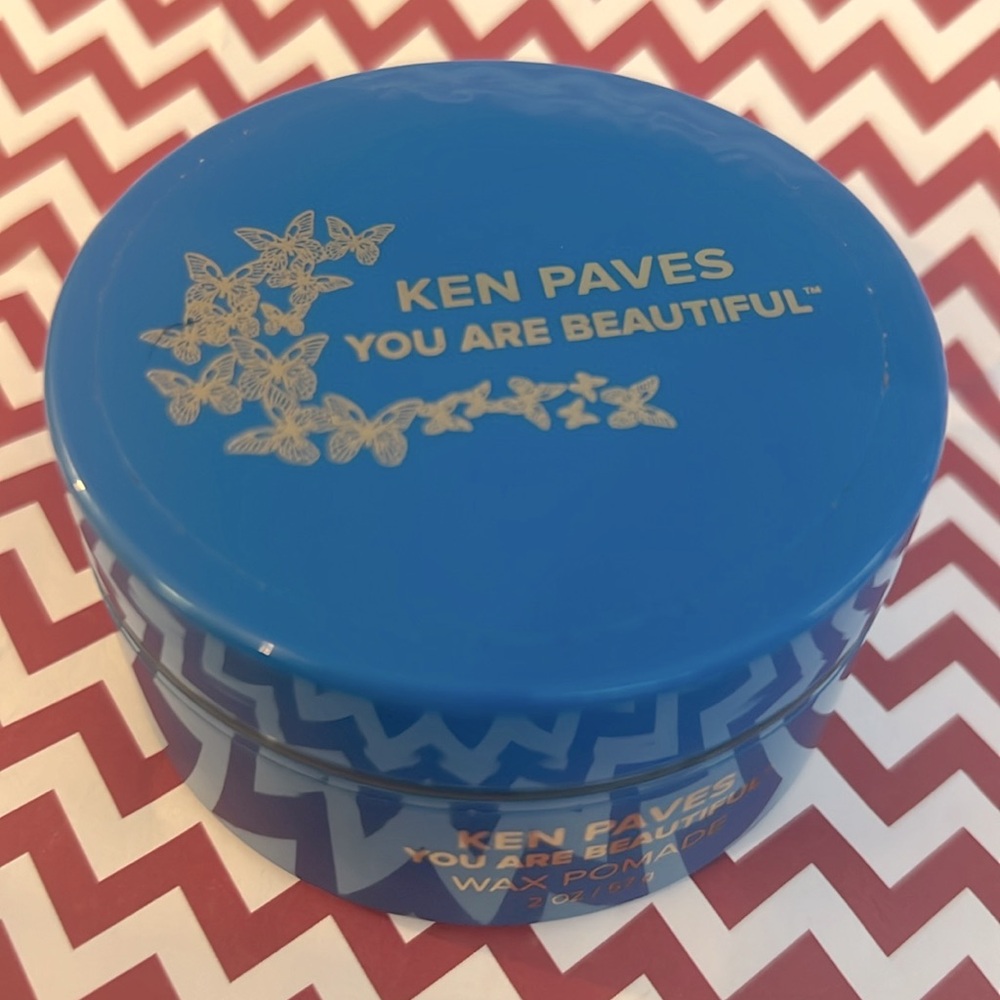 Styling Wax Pomade Ken Paves Blue New! 2oz